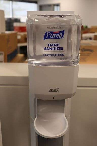 Times 5 - Purell hand sanitizer stands