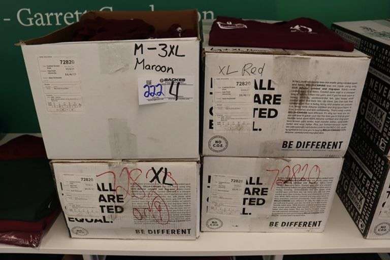 4 boxes to go - Res U maroon shirts