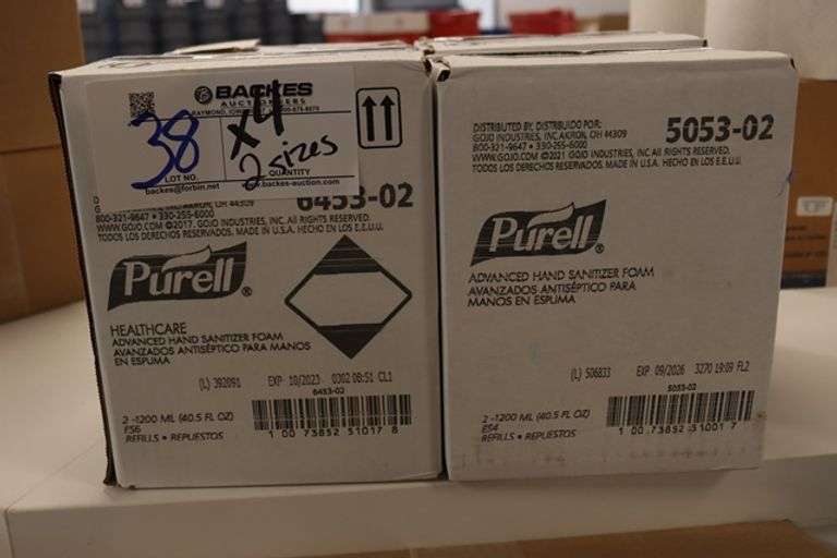 Times 4 - Boxes of Purell hand sanitizer