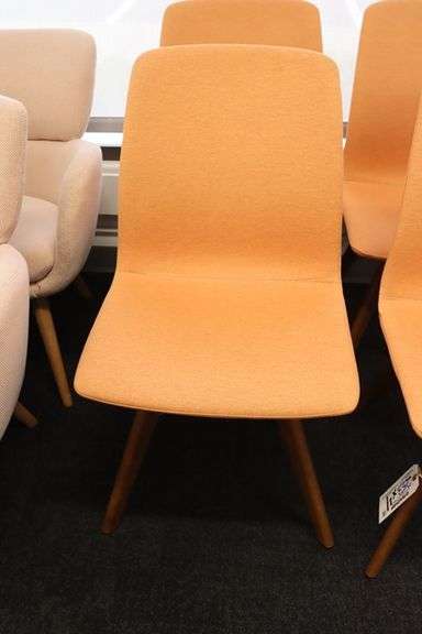 Times 4 - Orange tweed office chairs