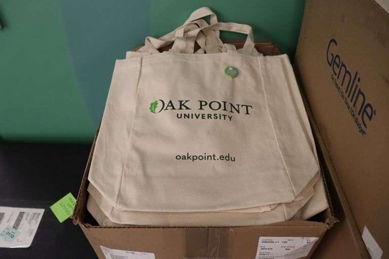3 boxes to go - Oak Point bags