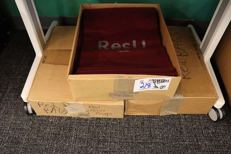 4 boxes to go - Oak Point bags & RES U bags