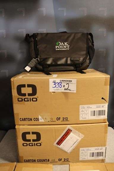 Times 2 - Cases of Ogio Oak Point labeled laptop cases