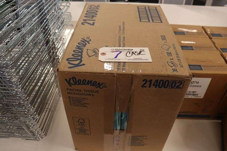 Case of Kleenex facial tissues