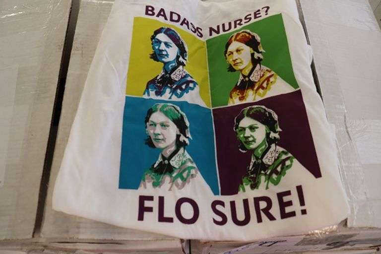 4 boxes to go - White bad ass nurse shirts