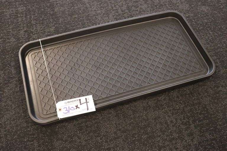Times 4 - 14" x 36" plastic shoe mats