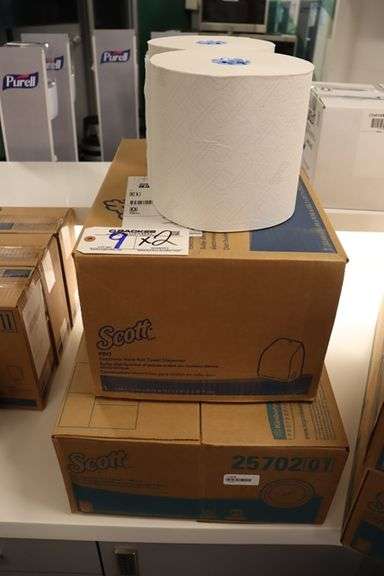 Times 2 - Case of Scott hand towels & Scott hand towel dispenser