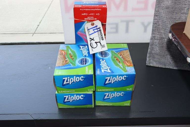 Times 5 - Boxes of quart &amp; gallon zip lock baggies - Backes Commercial ...