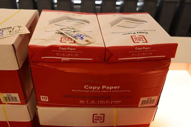 Times 2 - Cases of TRU RED 8.5" x 11" copy paper