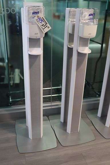 Times 4 - Purell hand sanitizer stands