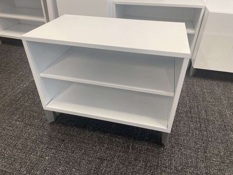 All to go - White wood laminate office cabinet
