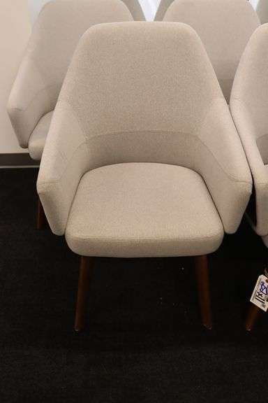 Times 11 - Grey tweed lounge arm chairs