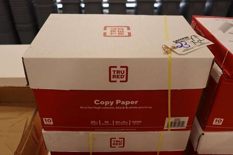 Times 2 - Cases of TRU RED 8.5" x 11" copy paper