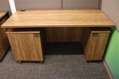 Times 2 - 30" x 66" wood laminate portable adjustable height office desk - excellent