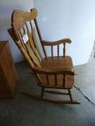 Oak rocker - Backes Commercial Auctioneers