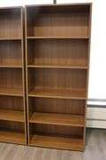Times 3 - 30" x 72" x 14" wood laminate book cases - nice