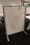 36" x 48" portable dual sided dry erase board