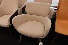 Times 2 - Light pink tweed office chairs