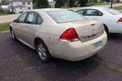 2010 Chevy Impala LT 4 door sedan, tan color, paint fading, 3500 V-6 motor, 219,133 miles, cracked winshield, door dents, Vin # 2G1WB5EKOA1189467. Buying Where Is-As-Is. No warranty or refunds.