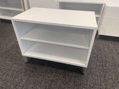 All to go - White wood laminate office cabinet