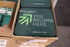 3 cases of Oak Point mouse pads
