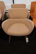 Times 2 - Light pink tweed office chairs