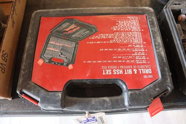 Drill & bit kit Backes Commercial Auctioneers