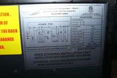 Whynter BR-130SB glass 1 door beverage cooler