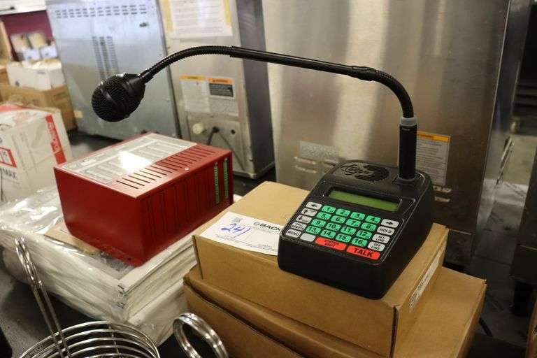All to go - Esco TMK-4000 intercom system - Backes Commercial Auctioneers