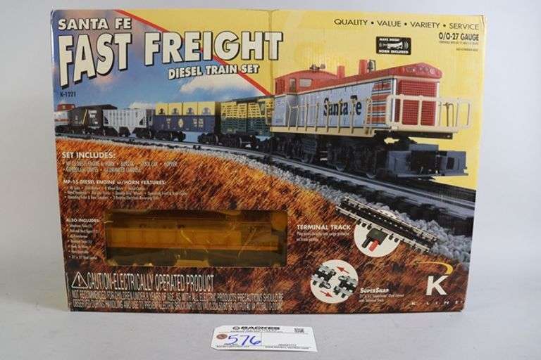 KLine Santa Fe Fast Freight diesel train set O/O27 gauge K1221