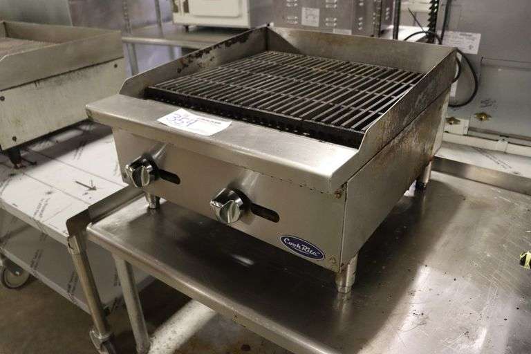 Cook Rite 24” gas radiant char grill - nice - Backes Commercial Auctioneers