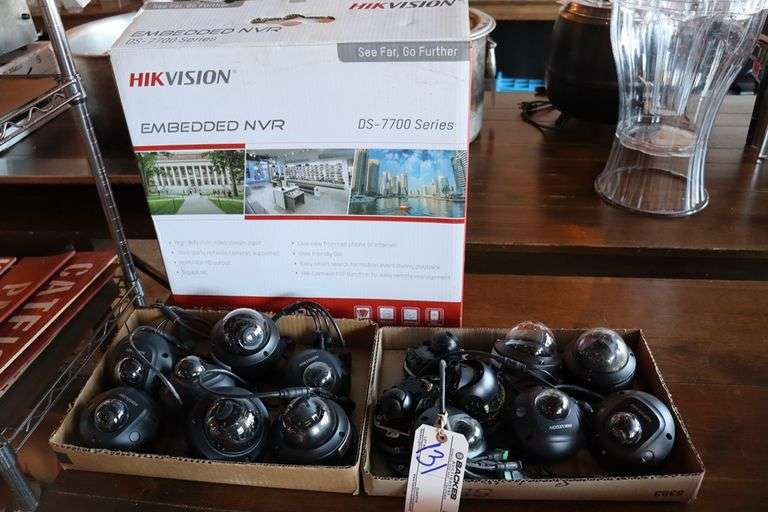 All to go - Hikvision DVR with component rack with 12 cameras - unknown ...