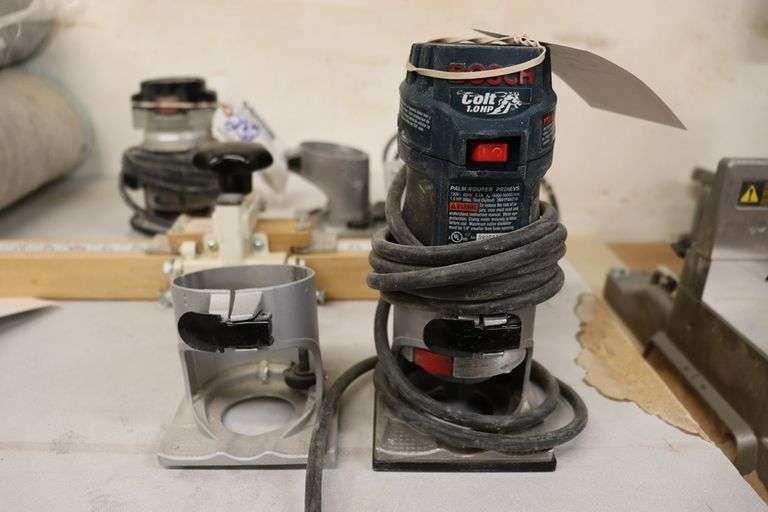 Bosch Colt PR20EVS - 1 hp. Palm router - Backes Commercial Auctioneers