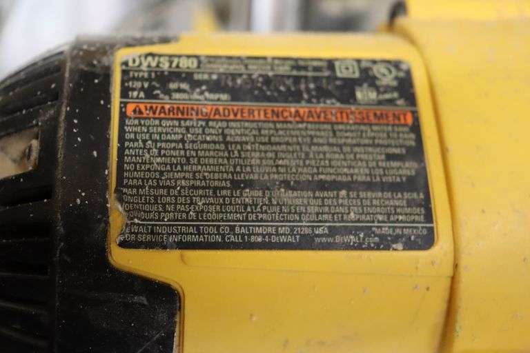 DeWalt DWS780 Type 1 Mitre Saw Parts | DeWalt DWS Series Mitre Saw