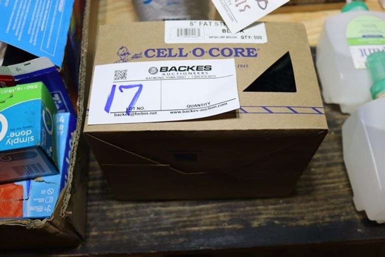 Box of 6" Fat straws