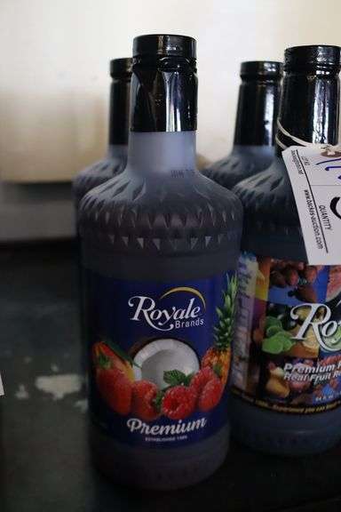 All to go - (5) Royal 64oz. Raspberry, Blue Lagoon, & Pina Colada mix ...