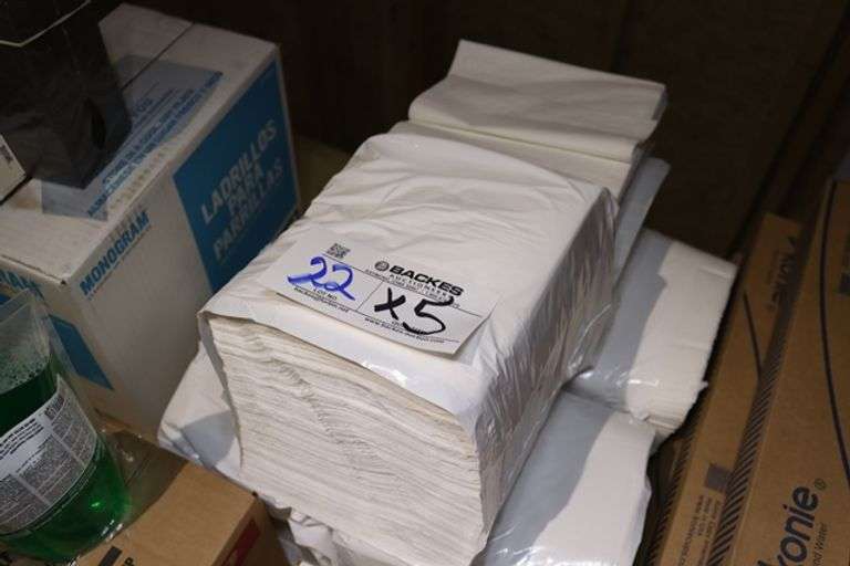 Times 5 - Sleeves of large dinner napkins