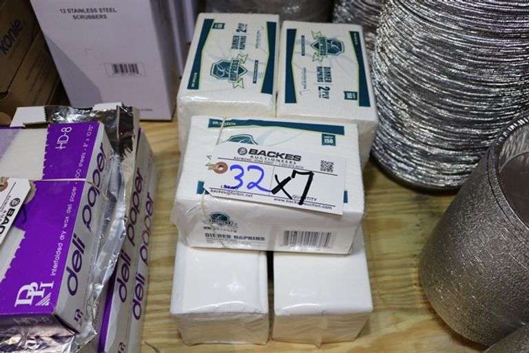 Times 7 - Sleeves of dinner napkins