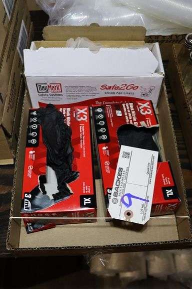 Box to go - Open rubber gloves & steam table pan liners