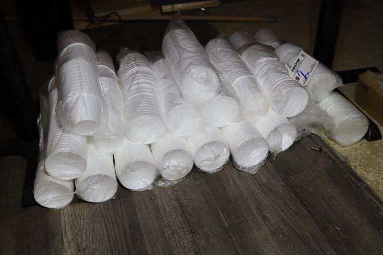 All to go - 12 oz. foam squat containers w/ lids