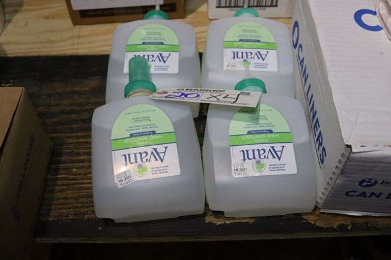 Times 4 - Bottles of hand sanitizer