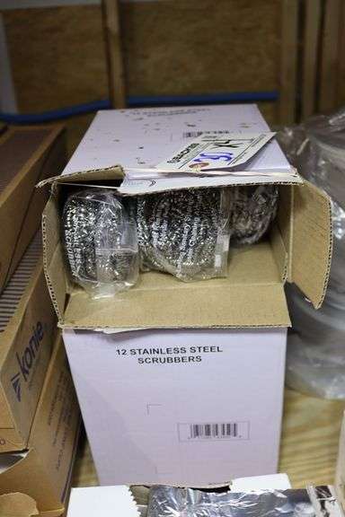 Times 4 - Boxes of stainless scrubbing pads