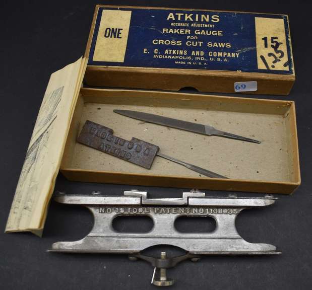 Atkins Raker Gauge for Cross Cut Saws BHD Auctions