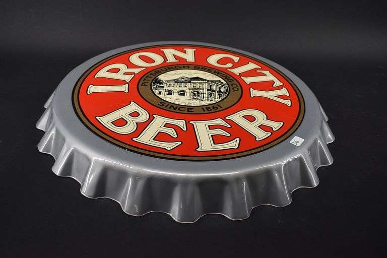 Iron City Beer Bottle Cap Plastic Wall Hanger BHD Auctions