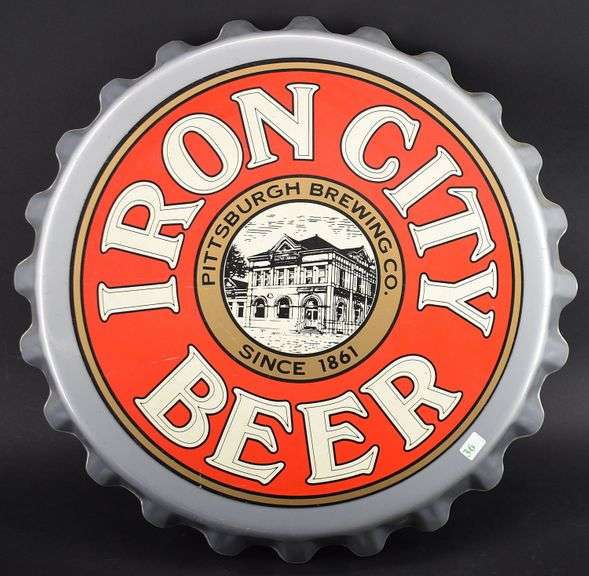 Iron City Beer Bottle Cap Plastic Wall Hanger BHD Auctions