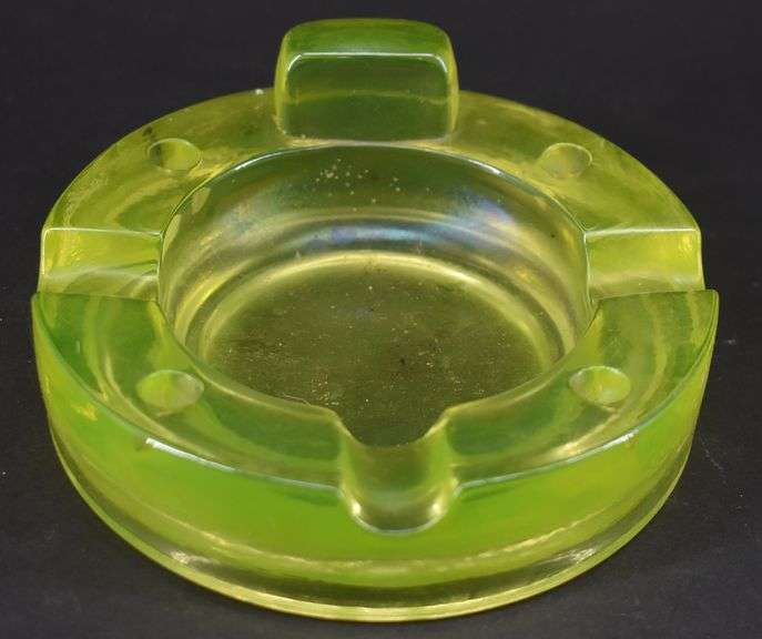 Vaseline Glass Ashtray BHD Auctions