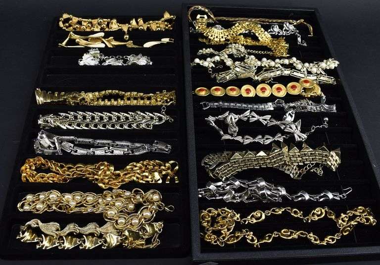 Assorted Metal Costume Jewelry Bracelets BHD Auctions