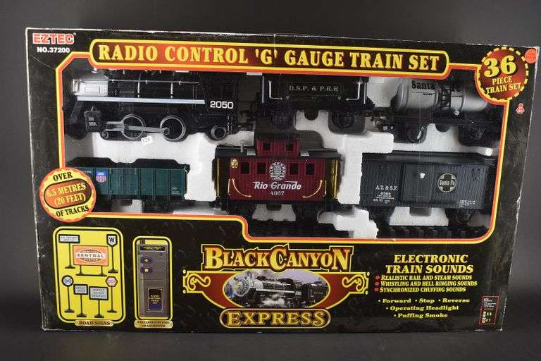 Eztec Radio Control G Gauge Train Set Black Canyon Express and Battery