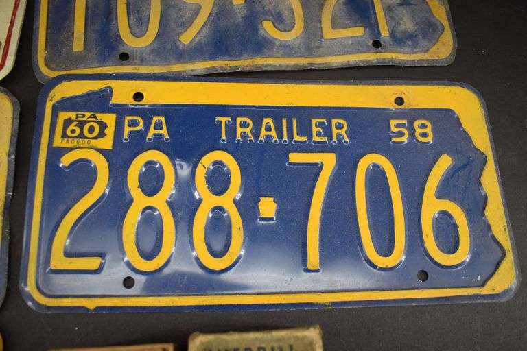 Old License Plates and Sherrill Auto Compass BHD Auctions