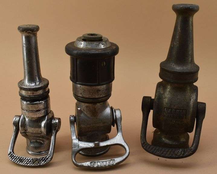 3 Firehose Nozzles Larkin 1926 BHD Auctions
